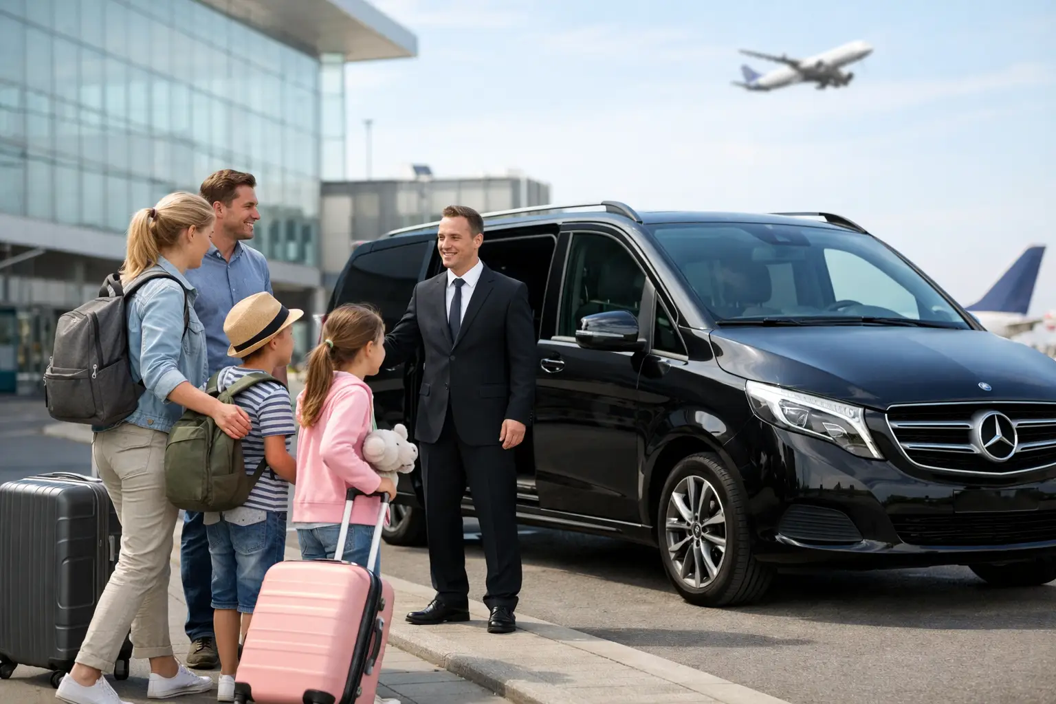 Flughafen Transfer mit Kindern ohne Stress
