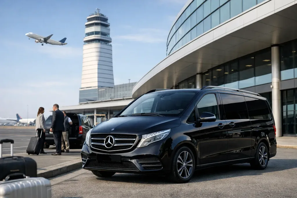 Flughafentransfer Wien zum Fixpreis buchen