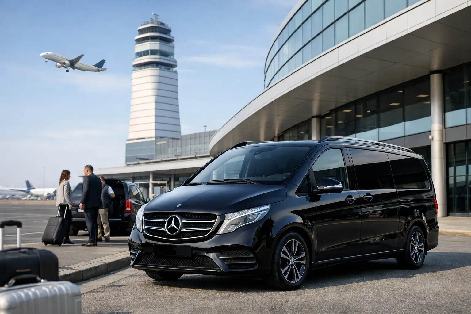 Flughafentransfer Wien zum Fixpreis buchen