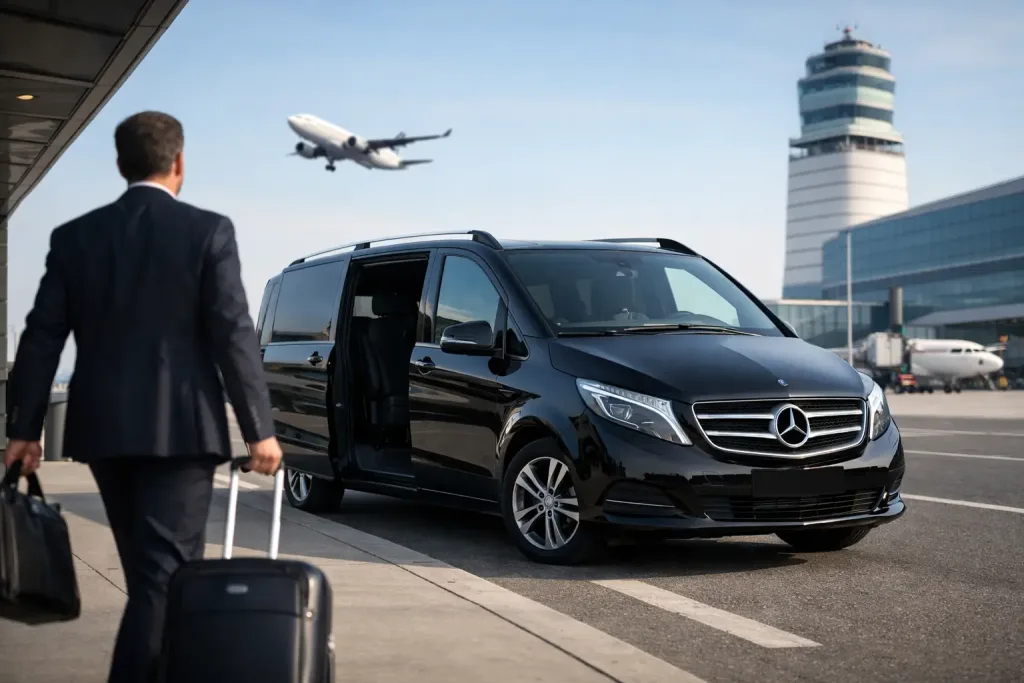 Geschäftsreise Transfer Wien Flughafen richtig planen