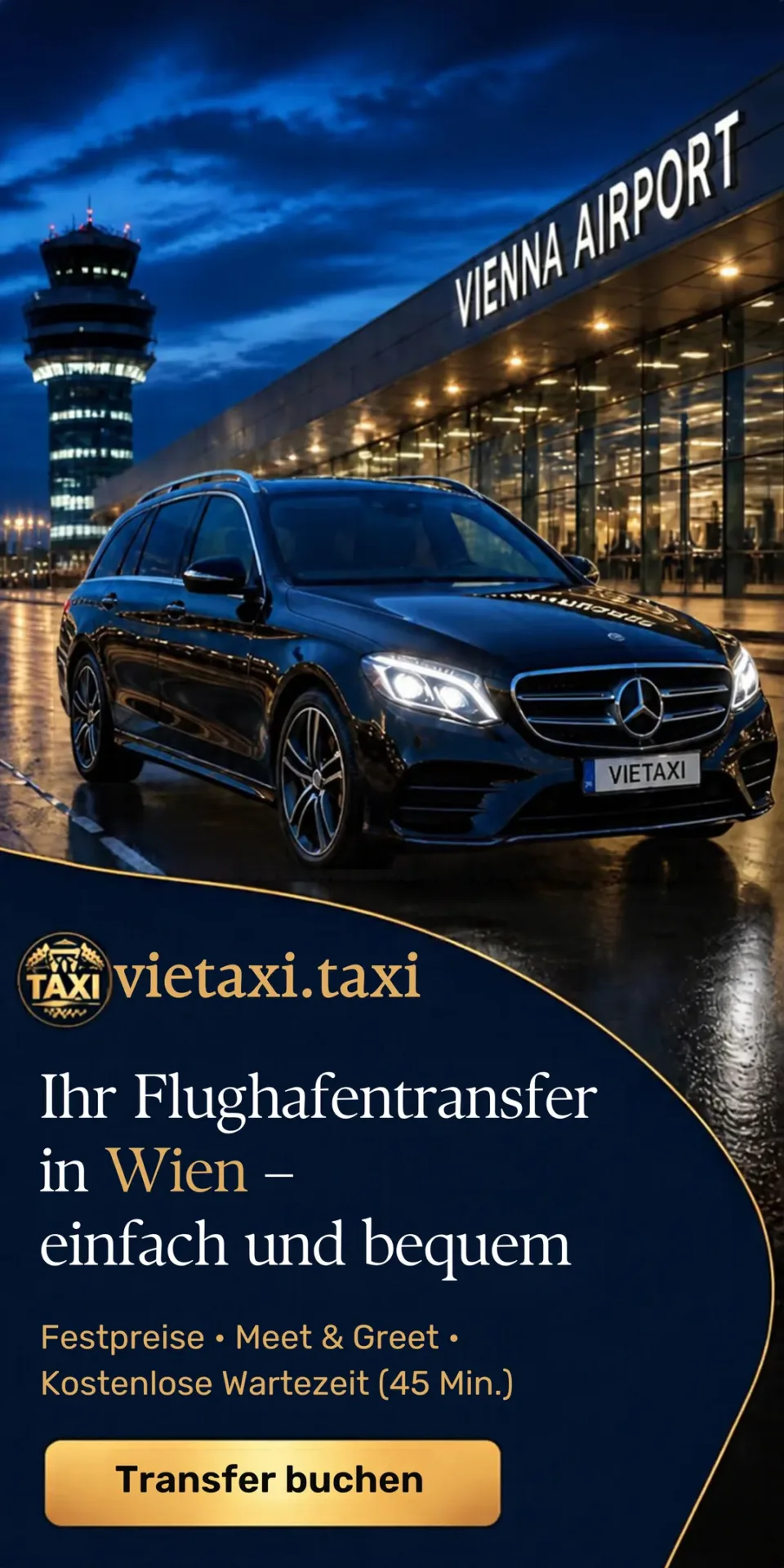 TAXI Flughafen Wien – Flughafentaxi und Transferservices