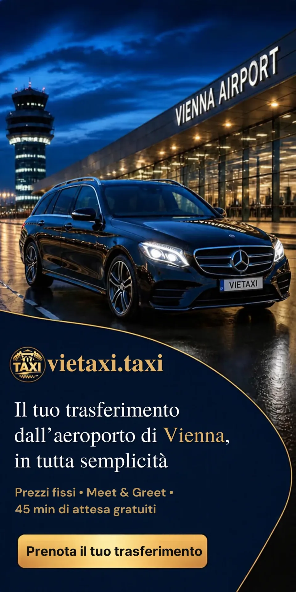 TAXI Aeroporto di Vienna – Taxi aeroporto e servizi di trasferimento